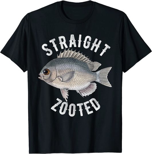 Cute Straight Zooted Funny Fish T-Shirt
