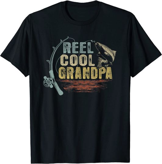 Men's T Shirt Reel Cool Grandpa