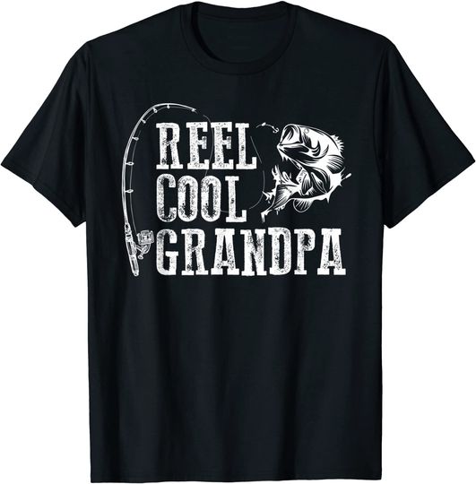Men's T Shirt Reel Cool Grandpa