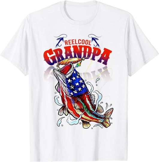 Men's T Shirt Reel Cool Grandpa