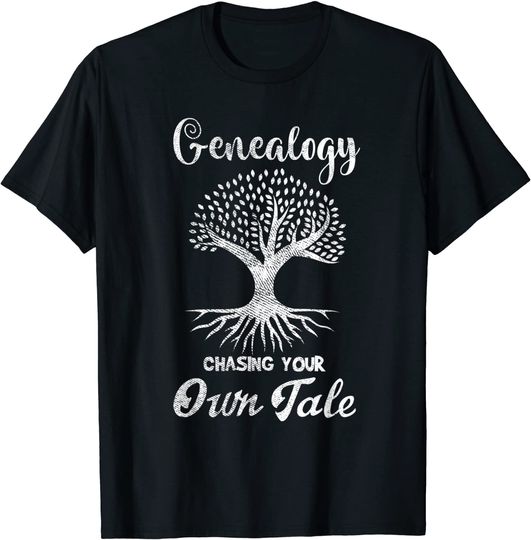Historian Costume Chasing Your Own Tale Ancestry Genealogy T-Shirt