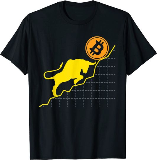 Bitcoin Trader Crypto Asset Trader Bull Trend Art T-Shirt T-Shirt
