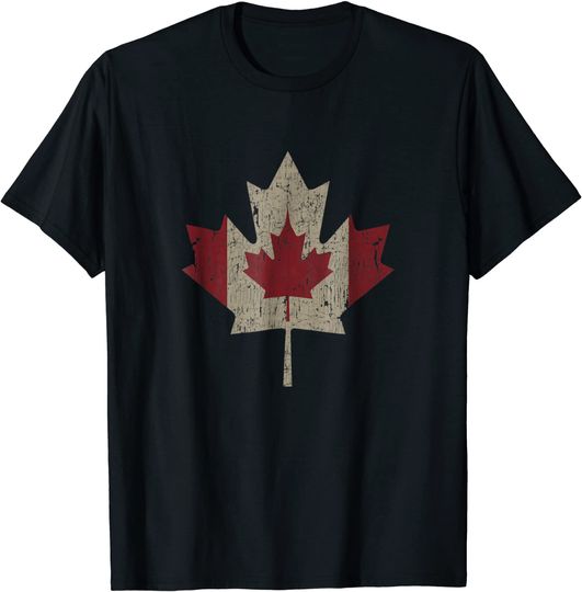 Vintage Canada Flag Shirt Maple Leaf Canadian Pride T-Shirt