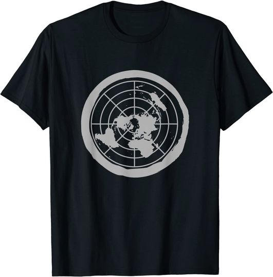 Map of Flat Earth T-Shirt Tee