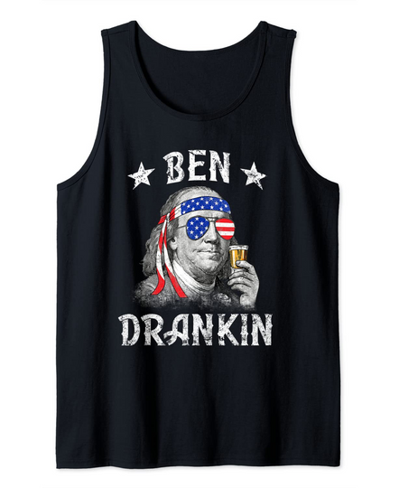 Ben Drankin Funny 4th of July Tank Top