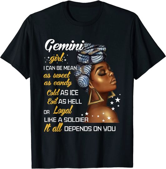 Discover Birthday Gift Gemini Girl May or June Women T-Shirt