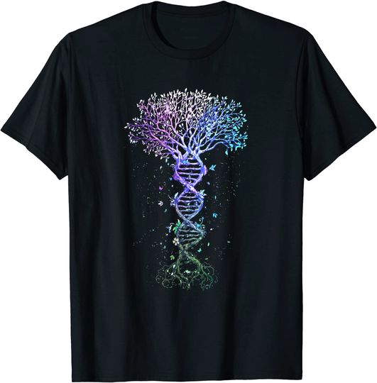 DNA Tree Life Earth Genetics Biologist Science Gift T-Shirt