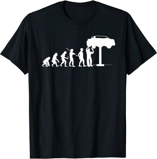 Evolution Mechanic Funny T-shirt Automotive Technician Gift