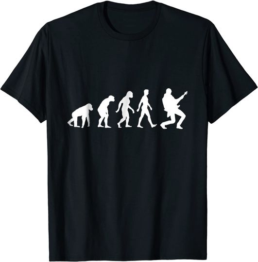 Evolution Of Man Guitar TShirt, Rock Shirt, Guitarist Tee