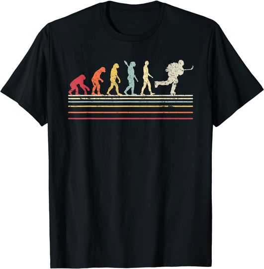 Ice Hockey Shirt. Retro Evolution T-Shirt For Hockey Player