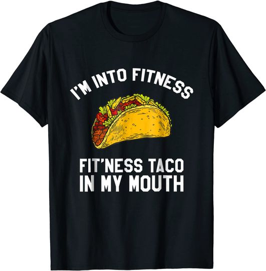Mens Fitness Taco Funny Mexican Gym T-Shirt for Taco Lovers