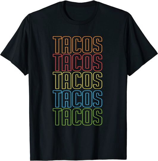 Retro Tacos shirt Vintage Taco Tuesday T-shirt T-Shirt