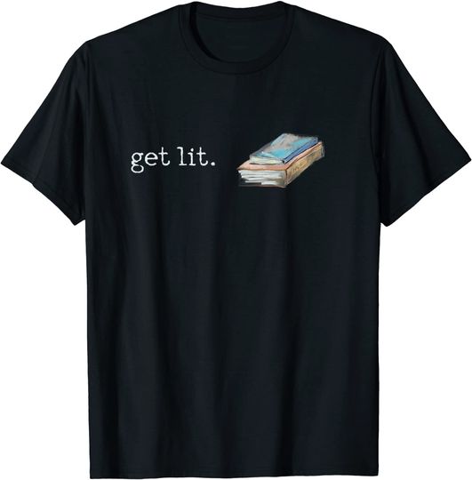 Get Lit with Books Meme TShirt