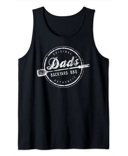Dad's Backyard BBQ Shirt Grilling Fathers Day Gift Tank Top