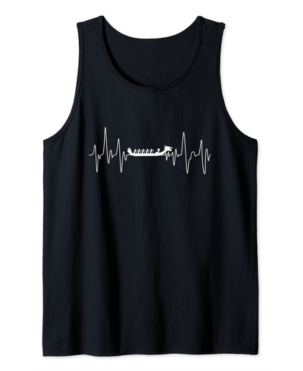 Dragon Boat Racing Heartbeat Pulse Tank Top