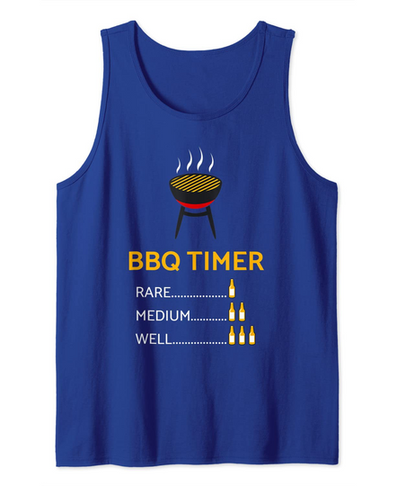 Barbecue Shirt Funny Grill BBQ Timer Tank Top