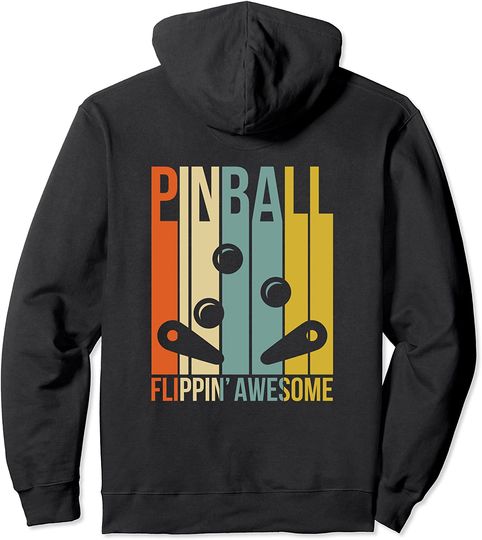 Pinball retro arcade hoodie sweatshirt - BACK PRINT