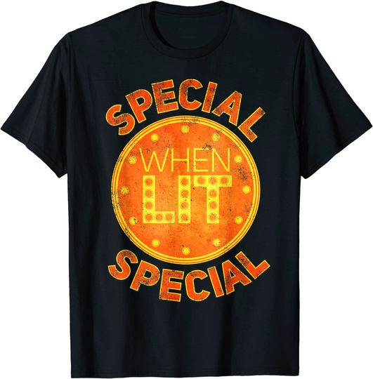 Special When Lit - Funny Retro Pinball Gift T-Shirt