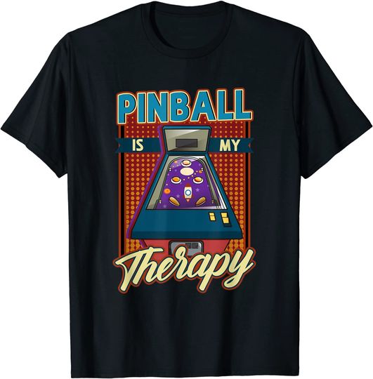 Pinball is My Therapy Pinball Wizard Classic Retro T-Shirt