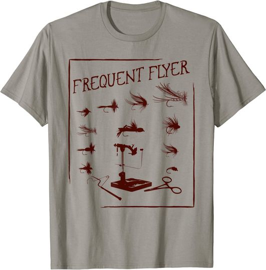 Fly Fishing Tying Funny Fisherman Christmas Fathers Day Gift T-Shirt