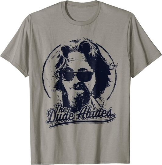 The Big Lebowski The Dude Abides Classic Circle Logo T-Shirt