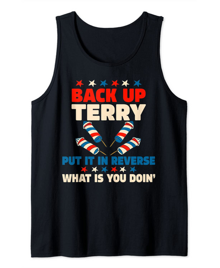 Discover Back it Up Terry Put It In Reverse July 4th Fireworks Terry Tank Top