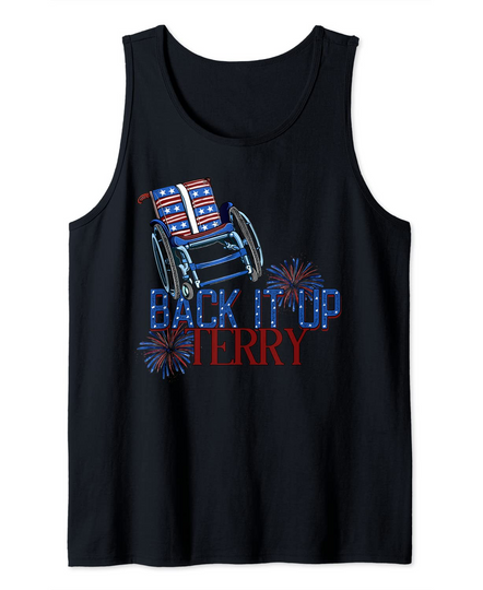Discover Back Up Terry Put It In Reverse 4th of July Fireworks Funny Tank Top