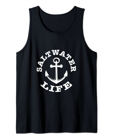 Saltwater Life Fishing Gift Tank Top