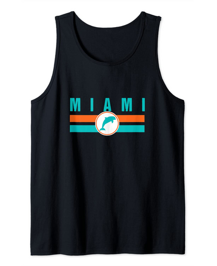 Miami Men's Tank Top Retro Dolphin