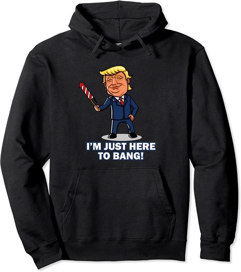 Trump Fireworks 4th Fourth of July Funny Cute Independences Pullover Hoodie