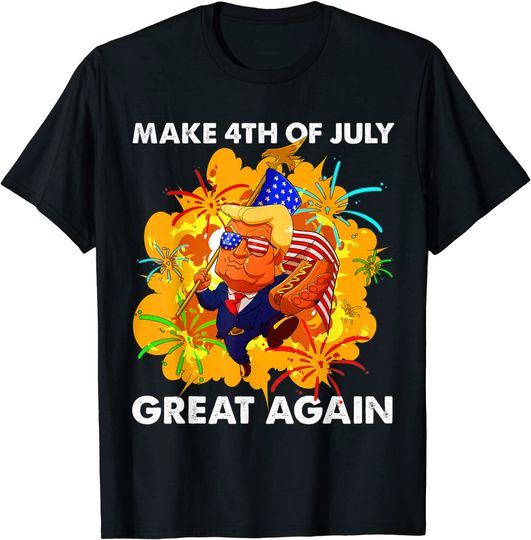 Make 4th of July Great Again Donald Trump Patriotic T-Shirt