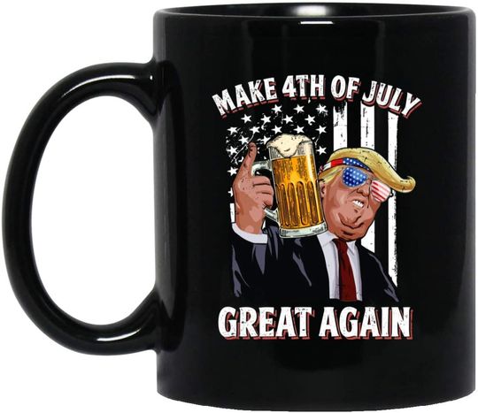 Make 4th of July Great Again Mugs Trump Beer Lover Coffee Mug - Tea Mug Decorations Gifts