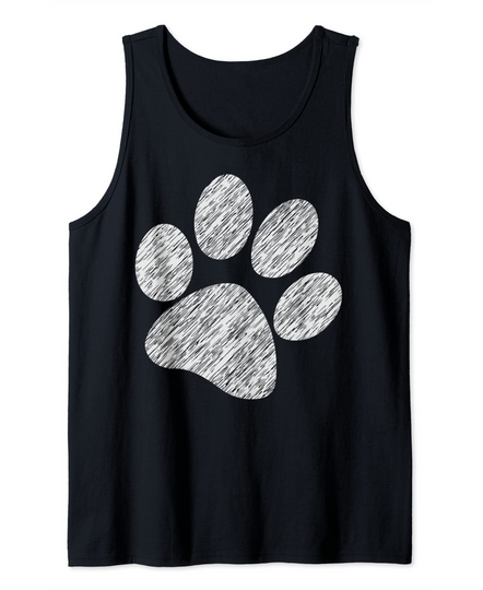 Dog Paw Print Tank Top