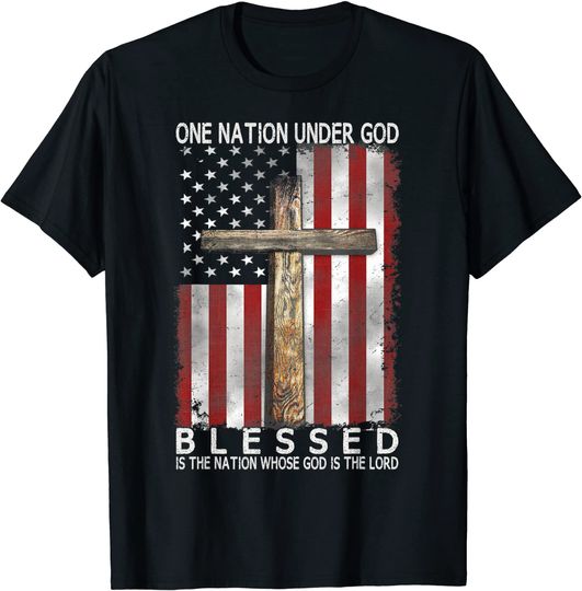 One Nation Under God Christian Jesus T-shirt