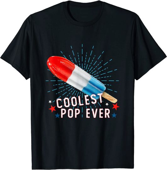 Mens Coolest Pop Ever Popsicle Funny Retro Bomb Fathers Day T-Shirt