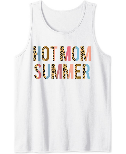Hot Mom Summer Leopard Motherhood Tank Top