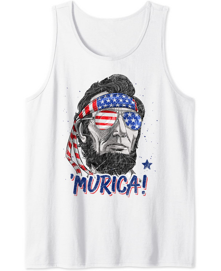 Abraham Lincoln Murica Tank Top