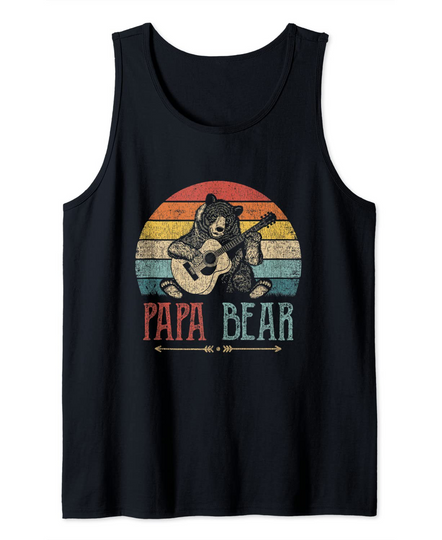 Mens Cute Guitar funny Tank Top