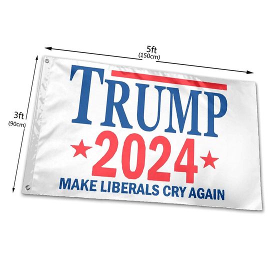Make Liberals Cry Again trump 2024 Flag