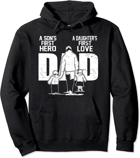 Discover Black Fathers Dad a Sons First Hero Daughters Hoodie