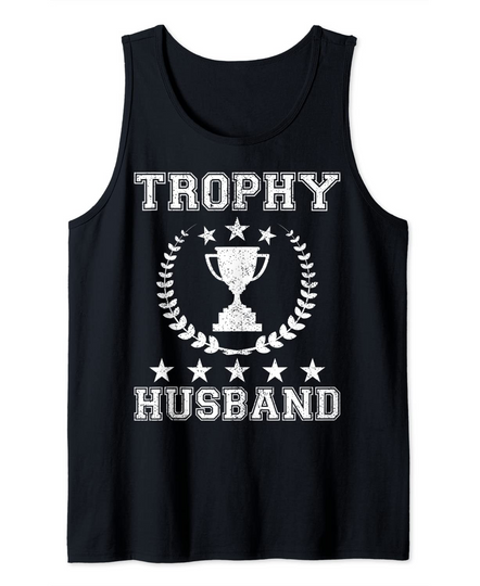 Trophy Husband Dad Vintage Tank Top