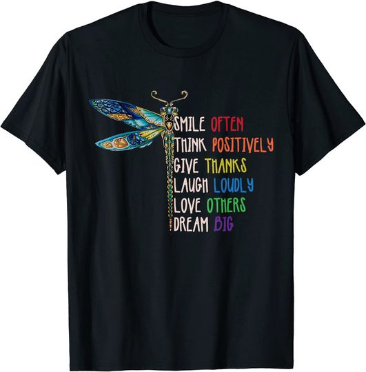 Motivation Inspiration Cute Dragonfly T Shirt