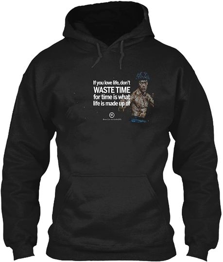 Bruce Lee Martial Arts ICON Quote Hoodie