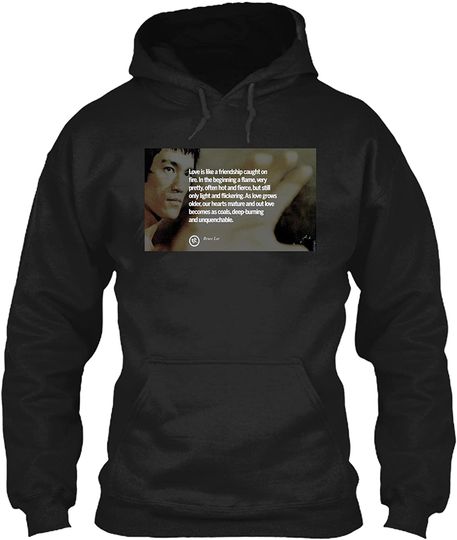 Bruce Lee Awesome Life Quote Hoodie