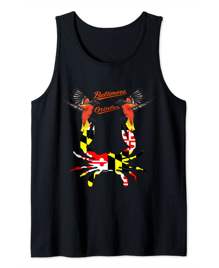 Baltimore oriole blue crab Tank Top