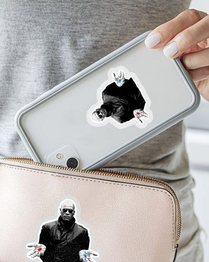 The Matrix Morpheus Blue Pill Or Red Pill Sticker 3"