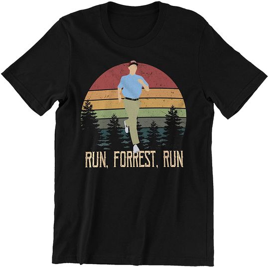 Forrest Gump Run, Forrest, Run Circle Unisex Tshirt