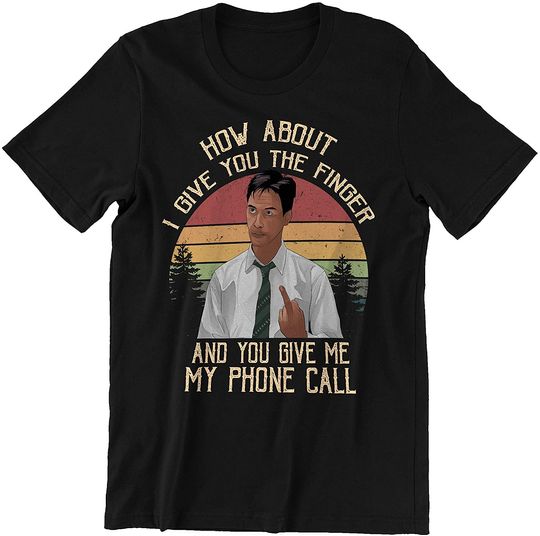 The Matrix Neo How About I Give You The Finger, and You Give Me My Phone Call Circle Unisex Tshirt