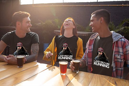 Nirvan Forrest Gump I Just Felt Like Running Unisex Tshirt