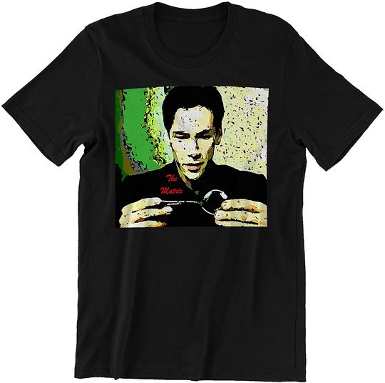 The Matrix Awesome Movie Star Keanu Reeves As Neo in The Matrix Unisex Tshirt